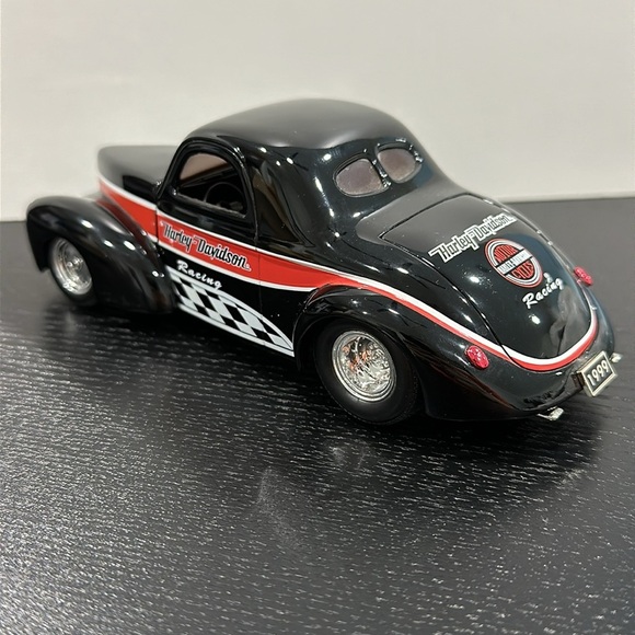 Harley-Davidson Vintage Die Cast Model Car ‘41 Willys Coupe Street Rod - Picture 8 of 13